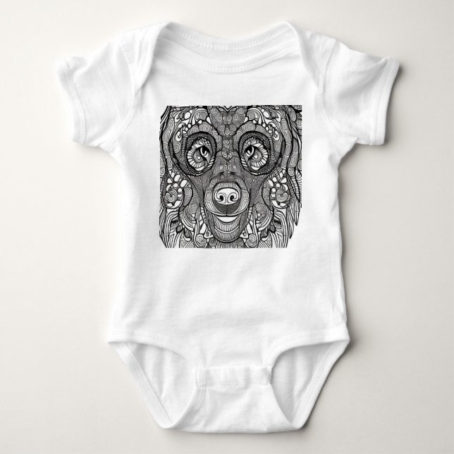 Bear Ansikte T Shirt (Framsida)