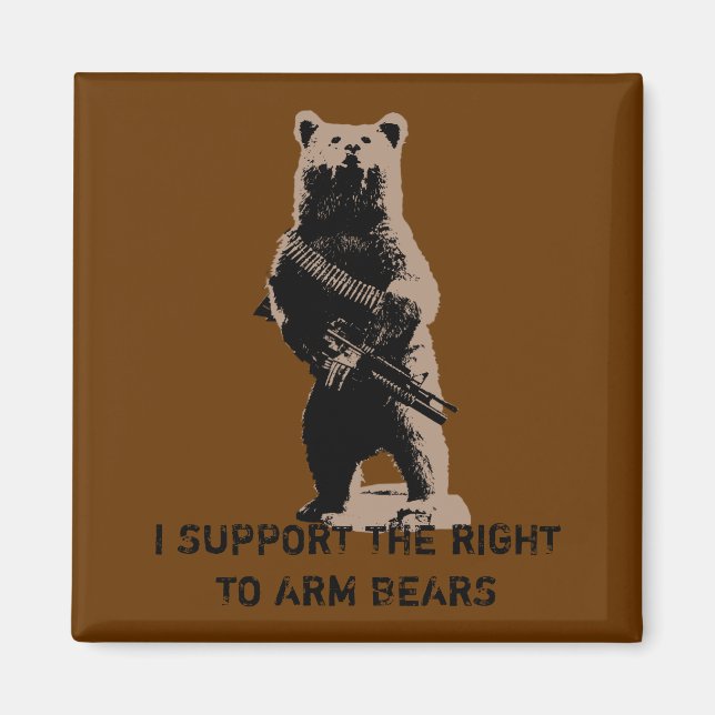 Bear arm Grizzly Bear Magnet (Framsidan)