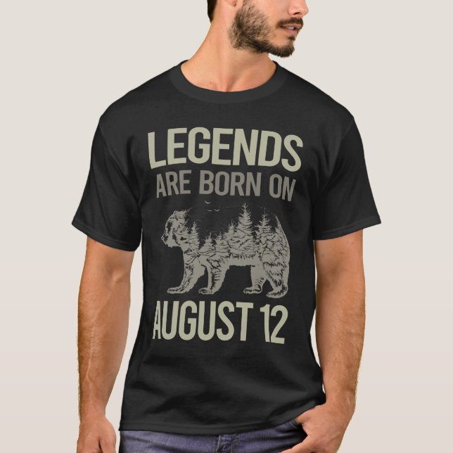 Bear Art - 12 augusti 12:e T Shirt (Framsida)