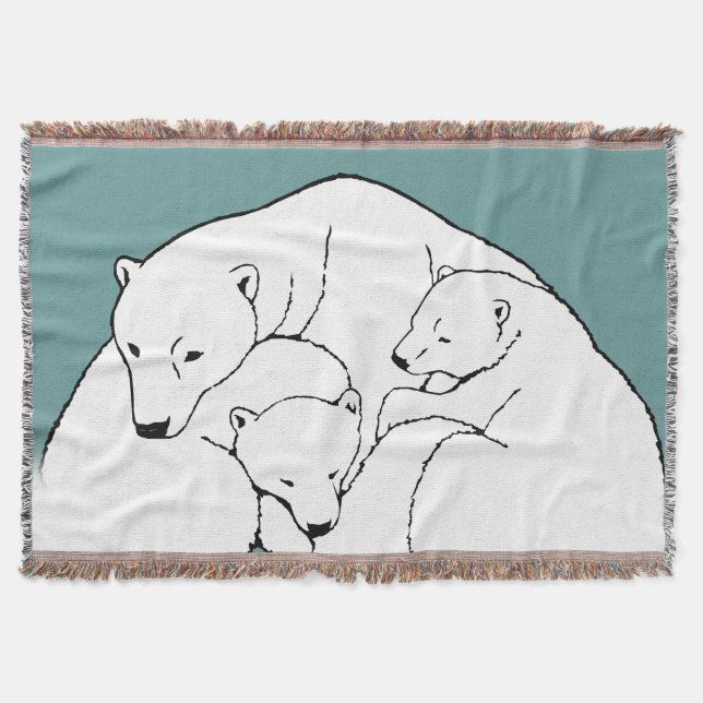 Bear Art Blanket Mor & Unge Bear Thrid Blanket Filt (Framsidan)