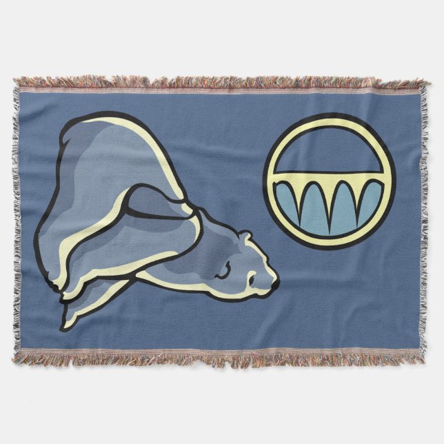 Bear Art Blanket Native Baby Bear Thevet Blanket Mysfilt (Framsidan)