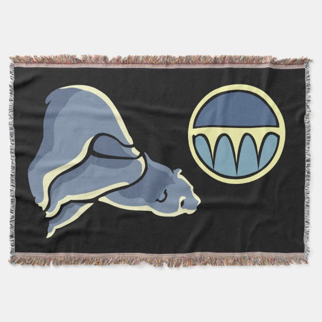 Bear Art Blanket Native Polar Bear Thrid Blanket Mysfilt (Framsidan)