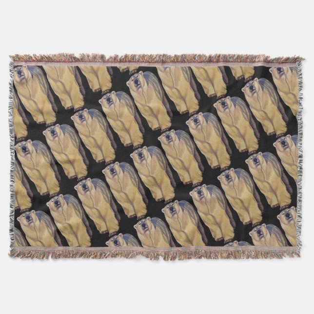 Bear Art Blanket Polar Bear Art Thevet Blanket Mysfilt (Framsidan)