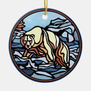 Bear Art Ornament Personlig Bear Dekoration