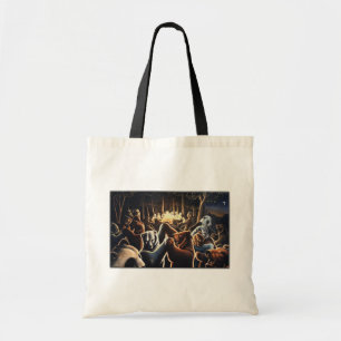 Bear Art Tote Bag Dancing Bears Shopping bag Tygkasse