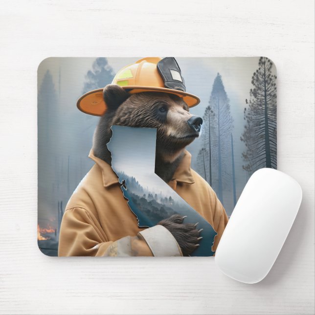 Bear as a California Firefighter Musmatta (Med mus)