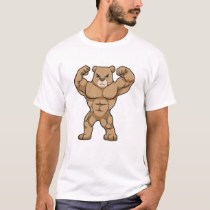 Bear as Bodybuilding der with big Muscles T Shirt