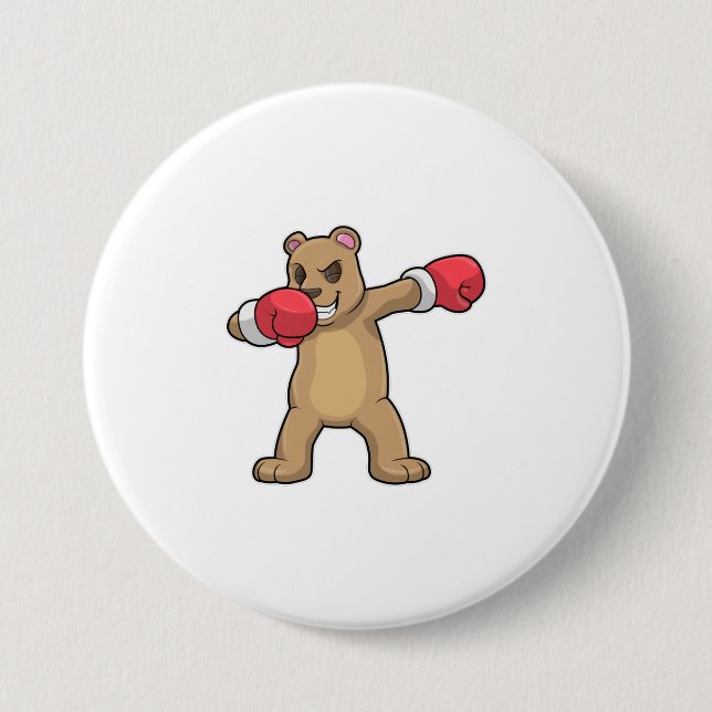 Bear as Boxer at Boxing & Hip hop Dance Dab Knapp (Framsida)