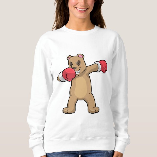Bear as Boxer at Boxing & Hip hop Dance Dab T Shirt (Framsida)
