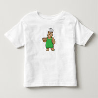 Bear as Cook med Cooking apron & Bowl