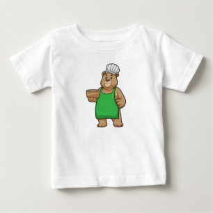 Bear as Cook med Cooking apron & Bowl T Shirt