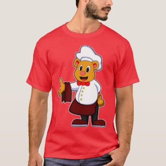 Bear as Cook med en chefshatt T Shirt
