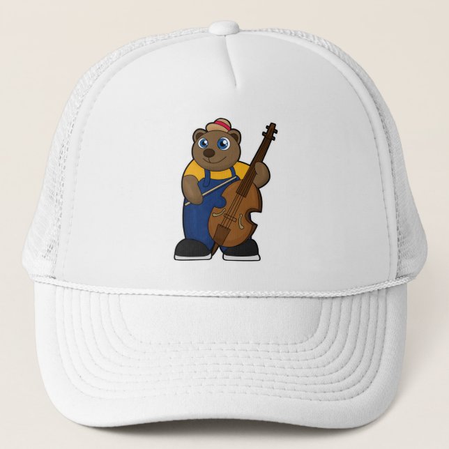 Bear as Musician med Guitar Keps (Framsida)