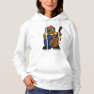 Bear as Musician med Guitar T Shirt
