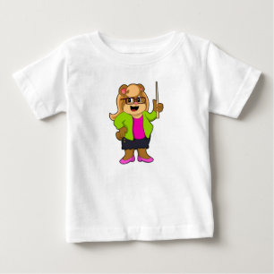 Bear as Teacher with Glasses T Shirt
