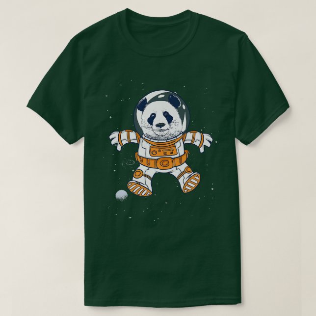 Bear Astronaut Pilot Space Flight Cosmos Universe T Shirt (Design framsida)