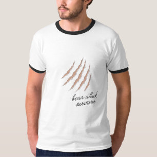 Bear Attached Survivor Skrämer lätt hud T Shirt