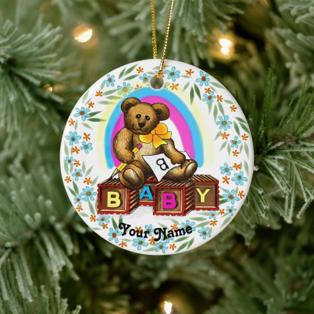 Bear baby Blocks  Ornament (Träd)