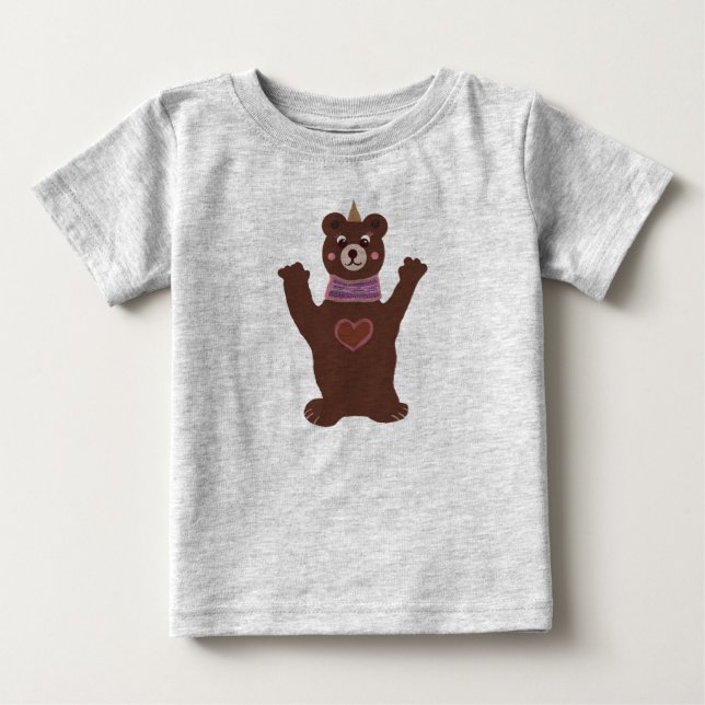 Bear Baby Bra Jersey T-Shirt (Framsida)