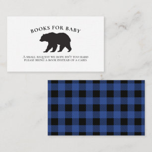 Bear Baby Shower Blue Play Bokar för Baby Tilläggskort