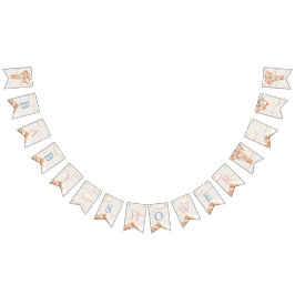 Bear Baby Shower Buntin Flaggor