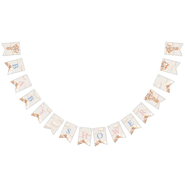 Bear Baby Shower Buntin Flaggor (Alla)