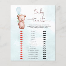 Bear Baby Shower Game Baby Traits