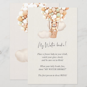 Bear Baby Shower Game - Min Vatten Fattig!