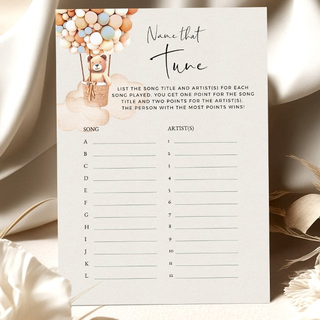 Bear Baby Shower Game - Namn den där tonen! (Skapare uppladdad)