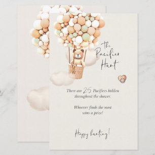 Bear Baby Shower Game - Nappar Hunt