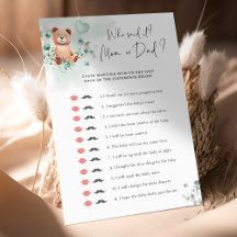 Bear Baby Shower Game - som sa det