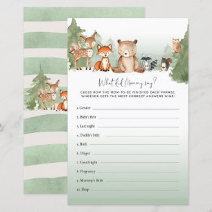 Bear Baby Shower Game, vad sa Mamma?