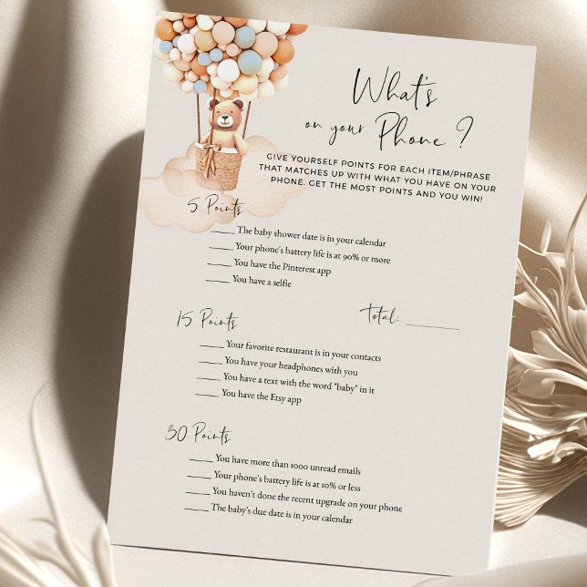Bear Baby Shower Game Whits på din Mobil? (Skapare uppladdad)