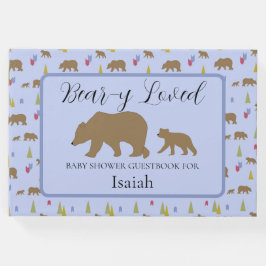 Bear Baby Shower Guestbook för Pojke Gästböcker