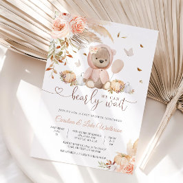 Bear Baby Shower Invitation Inbjudningar