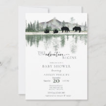 Bear Baby Shower | Rustiska bergsområden