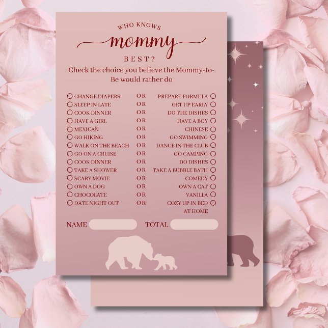 Bear Baby Shower som känner Mammans bästa spel (Skapare uppladdad)
