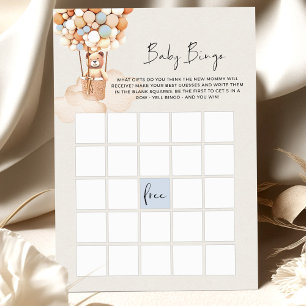 Bear Baby Shower-spel - BINGO