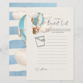 Bear Baby Shower-spel - första årets buffertlista