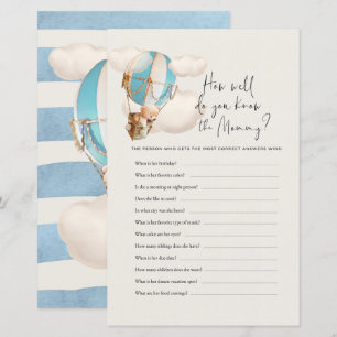 Bear Baby Shower-spel - hur bra vet du Mamma?