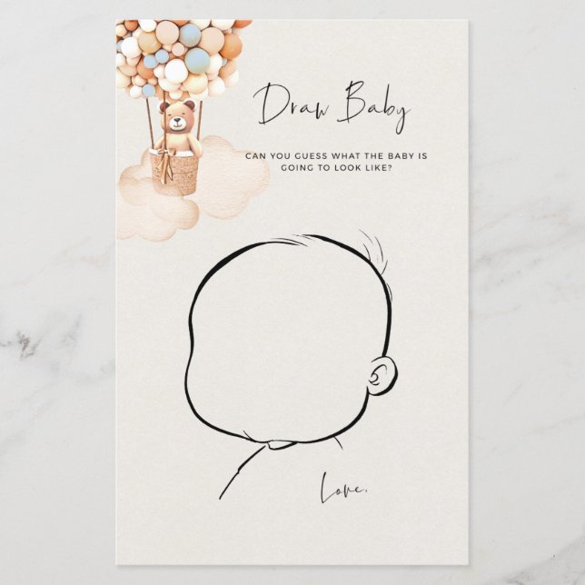 Bear Baby Shower-spel - Rita Baby (Framsida)