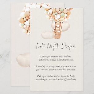 Bear Baby Shower-spel - sena natttidningar