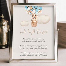 Bear Baby Shower-spel - sena natttidningar