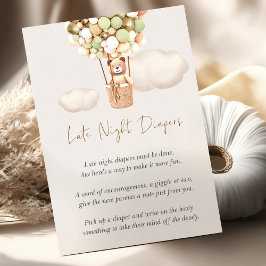 Bear Baby Shower-spel - sena natttidningar