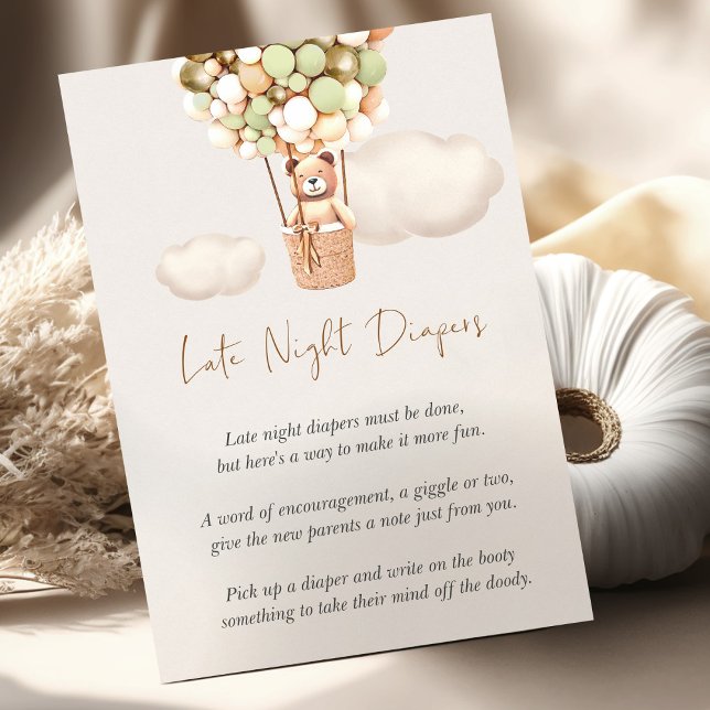 Bear Baby Shower-spel - sena natttidningar (Skapare uppladdad)