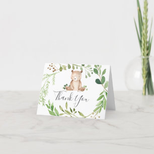 Bear Baby Shower - tackkort