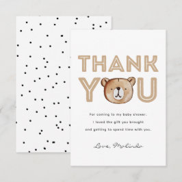 Bear Baby Shower - tackkort | Björn Baby Tack Kort