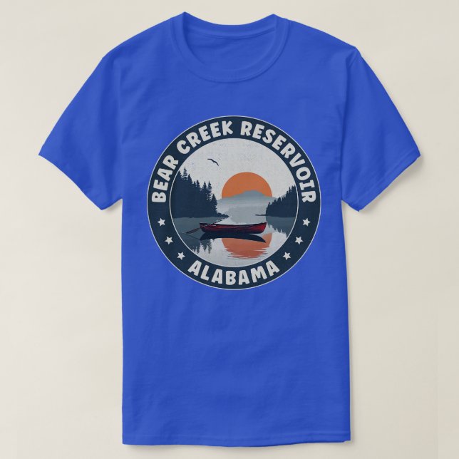 Bear Bäck Reservoir Alabama Sunset TShirt T Shirt (Design framsida)