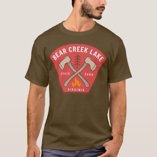 Bear Bäck Sjö State Park Virginia Camp Fire Vaca T Shirt