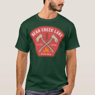 Bear Bäck Sjö State Park Virginia Camp Fire Vaca T Shirt